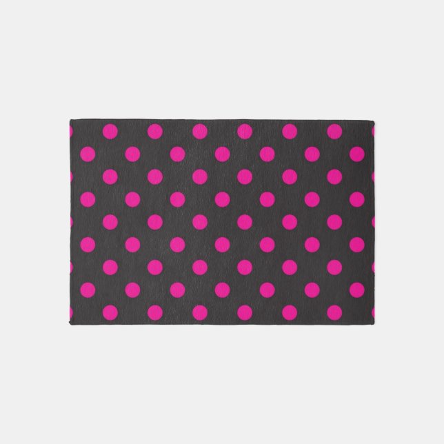 Polka dot pattern outdoor rug (Front)