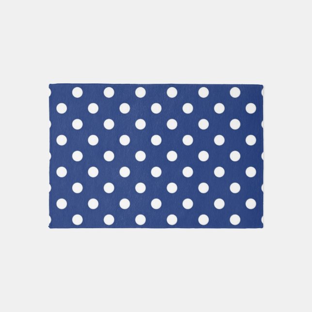 Polka dot pattern outdoor rug (Front)