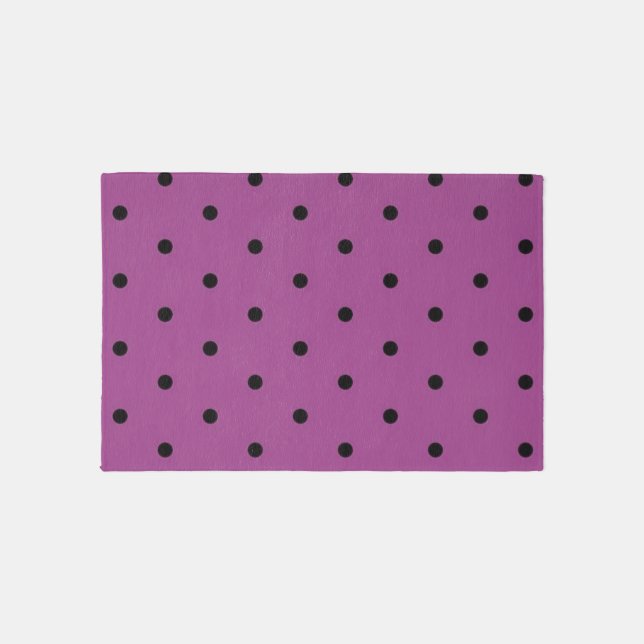 Polka dot pattern outdoor rug (Front)