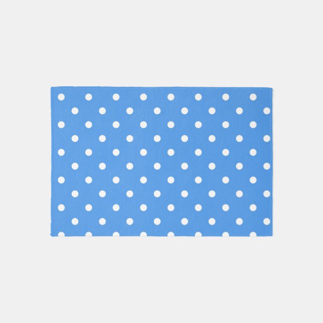 Polka dot pattern outdoor rug (Front)