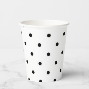 Polka dot pattern paper cups