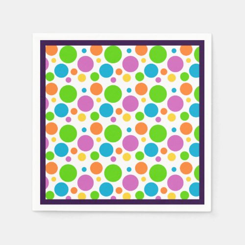 Polka Dot Pattern Paper Napkins