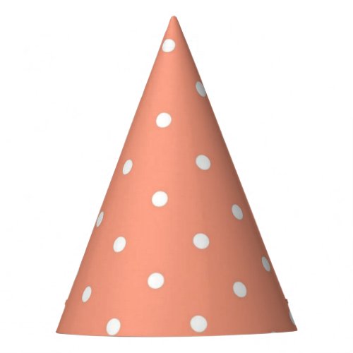 Polka dot pattern party hat