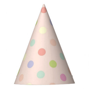 Polka dot pattern party hat