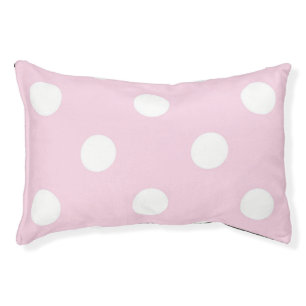 Polka dot pattern pet bed