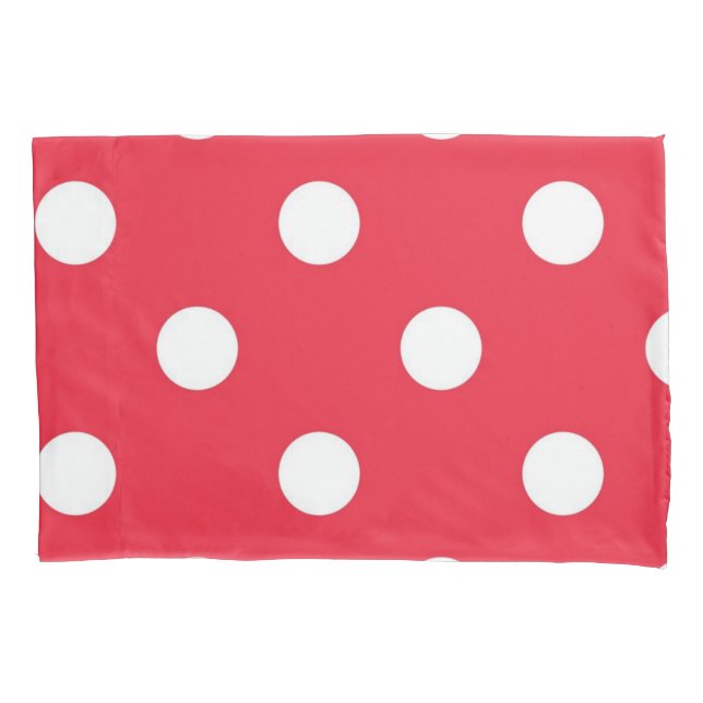 Polka dot pattern pillow case (Front)