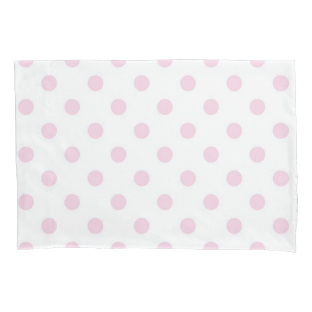 Polka dot pattern pillow case (Front)