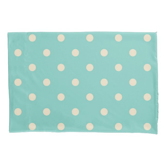 Polka dot pattern pillow case (Front)