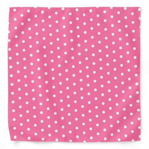 Polka Dot Pattern  Pink Bandana
