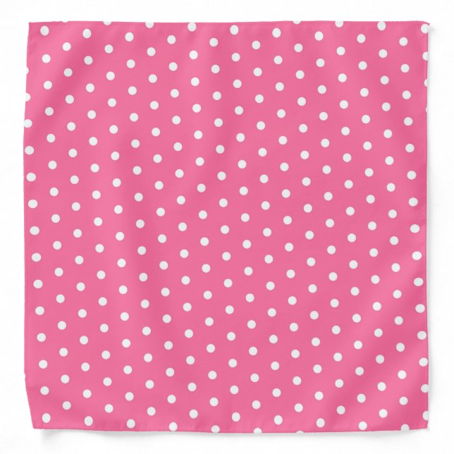 Polka Dot Pattern | Pink Bandana (Front)