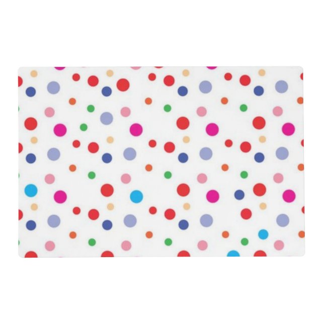 Polka dot pattern placemat (Front)