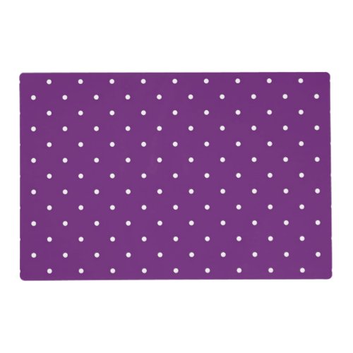 Polka dot pattern placemat