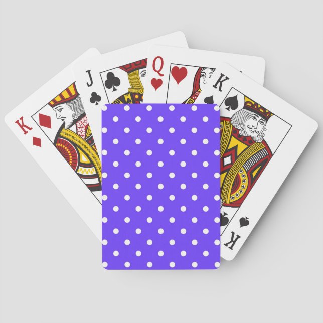 Polka dot pattern poker cards (Back)