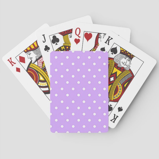 Polka dot pattern poker cards (Back)
