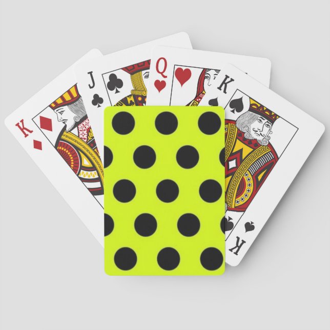 Polka dot pattern poker cards (Back)