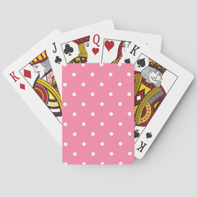 Polka dot pattern poker cards (Back)