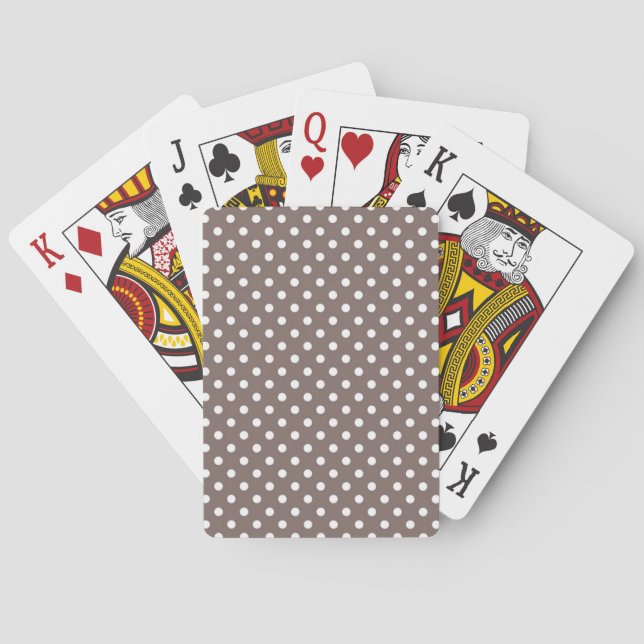Polka dot pattern poker cards (Back)