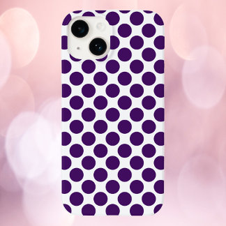 Polka Dot Pattern Purple Case-Mate iPhone 14 Case