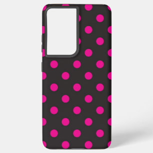 Polka dot pattern samsung galaxy s21 ultra case