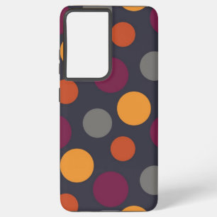 Polka dot pattern samsung galaxy s21 ultra case