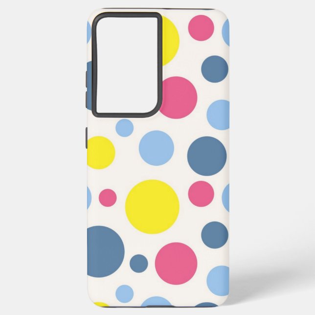 Polka dot pattern samsung galaxy case (Back)
