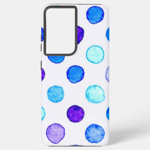 Polka dot pattern samsung galaxy s21 ultra case