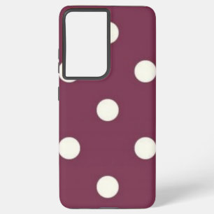 Polka dot pattern samsung galaxy s21 ultra case