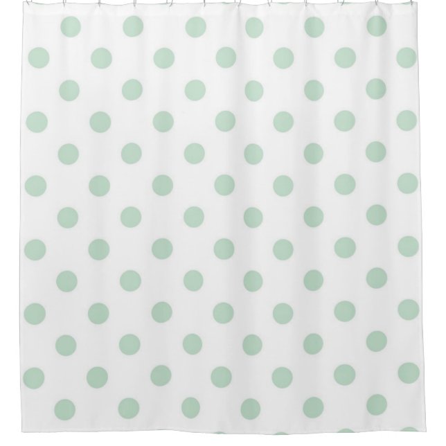 Polka dot pattern shower curtain (Front)
