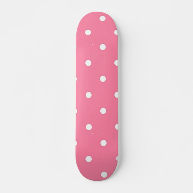 Polka dot pattern skateboard (Front)