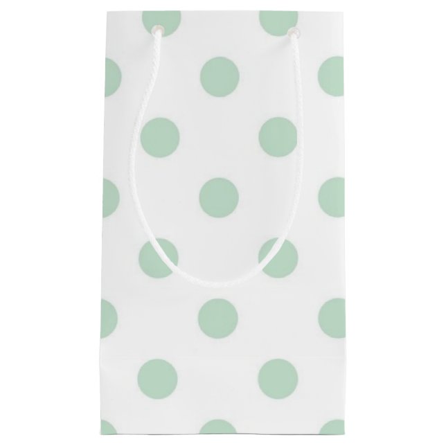 Polka dot pattern small gift bag (Front)