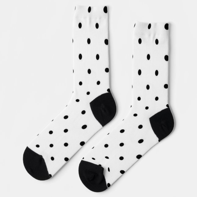 Polka dot pattern socks (Left)