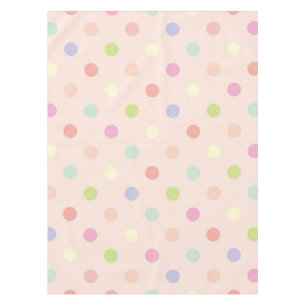 Polka dot pattern tablecloth