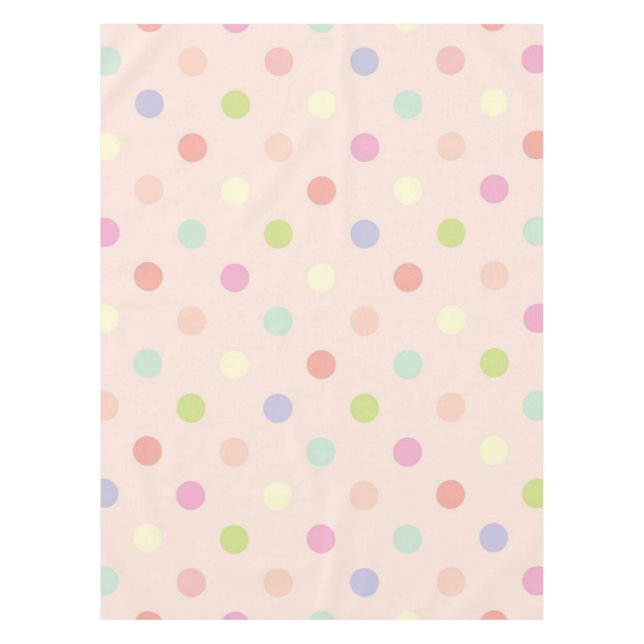 Polka dot pattern tablecloth (Front)