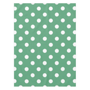 Polka dot pattern tablecloth