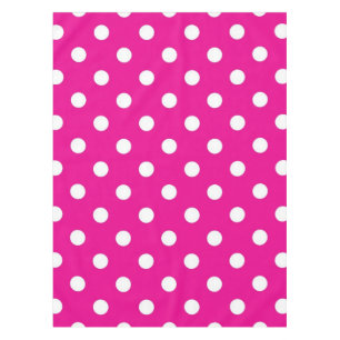 Polka dot pattern tablecloth