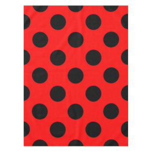 Polka dot pattern tablecloth