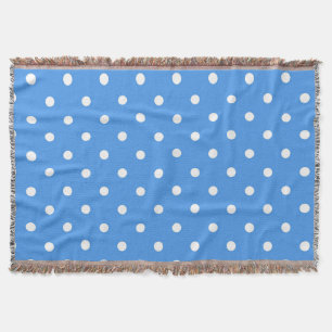 Polka dot pattern throw blanket