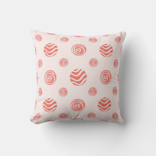 Polka dot pattern throw pillow