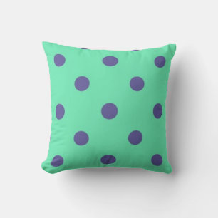 Polka dot pattern throw pillow