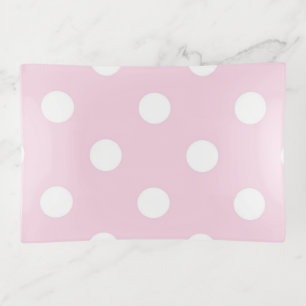 Polka dot pattern trinket tray