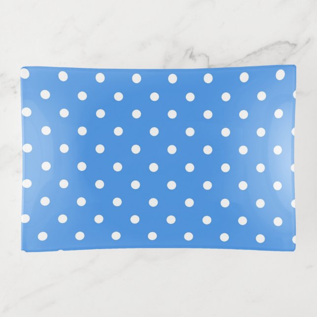 Polka dot pattern trinket tray (Front)