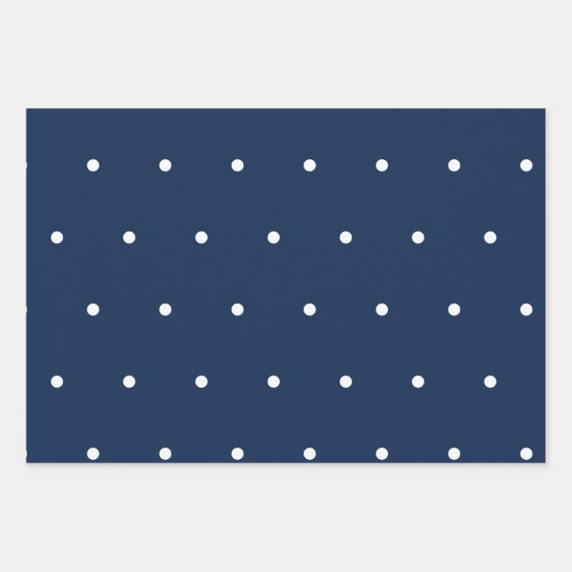 Polka dot pattern wrapping paper sheets (Front)