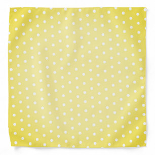 Polka Dot Pattern Yellow Bandana
