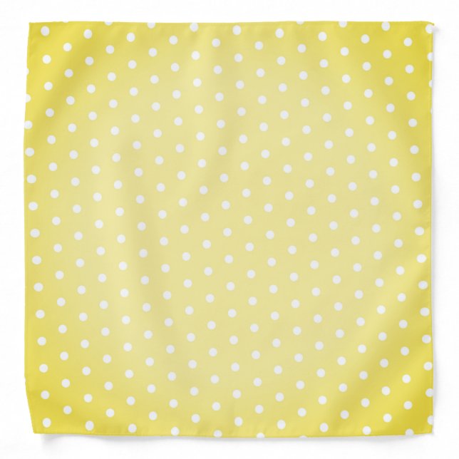 Polka Dot Pattern | Yellow Bandana (Front)
