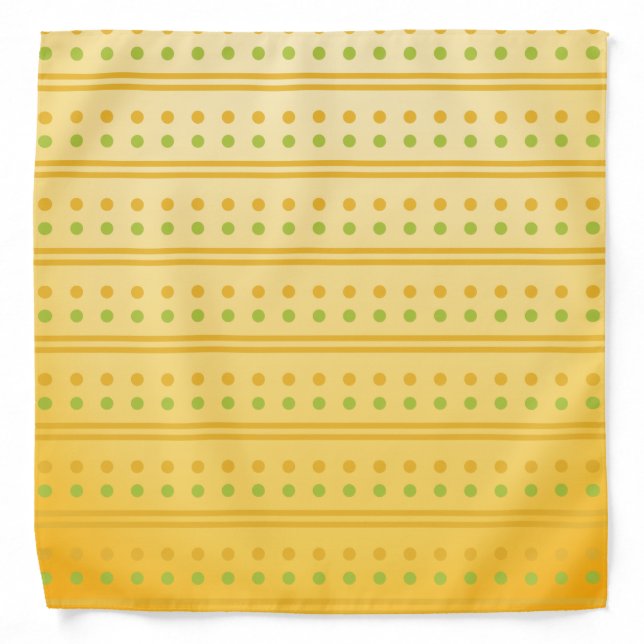 Polka Dot Patterned Print Bandana (Front)