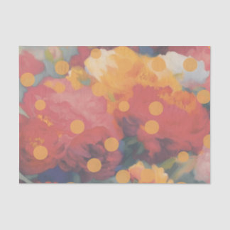 Polka Dot Peony Parade Tissue Paper
