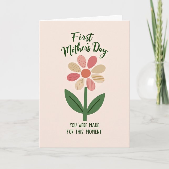Polka Dot Petals Mothers Day Card (Front)