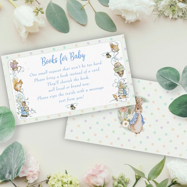 Polka Dot Peter the Rabbit Books for Baby Enclosure Card (Creator Uploaded)