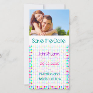 Polka Dot/photo  "Save the Date" Save The Date