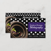 Polka dot photography business cards (Front/Back)